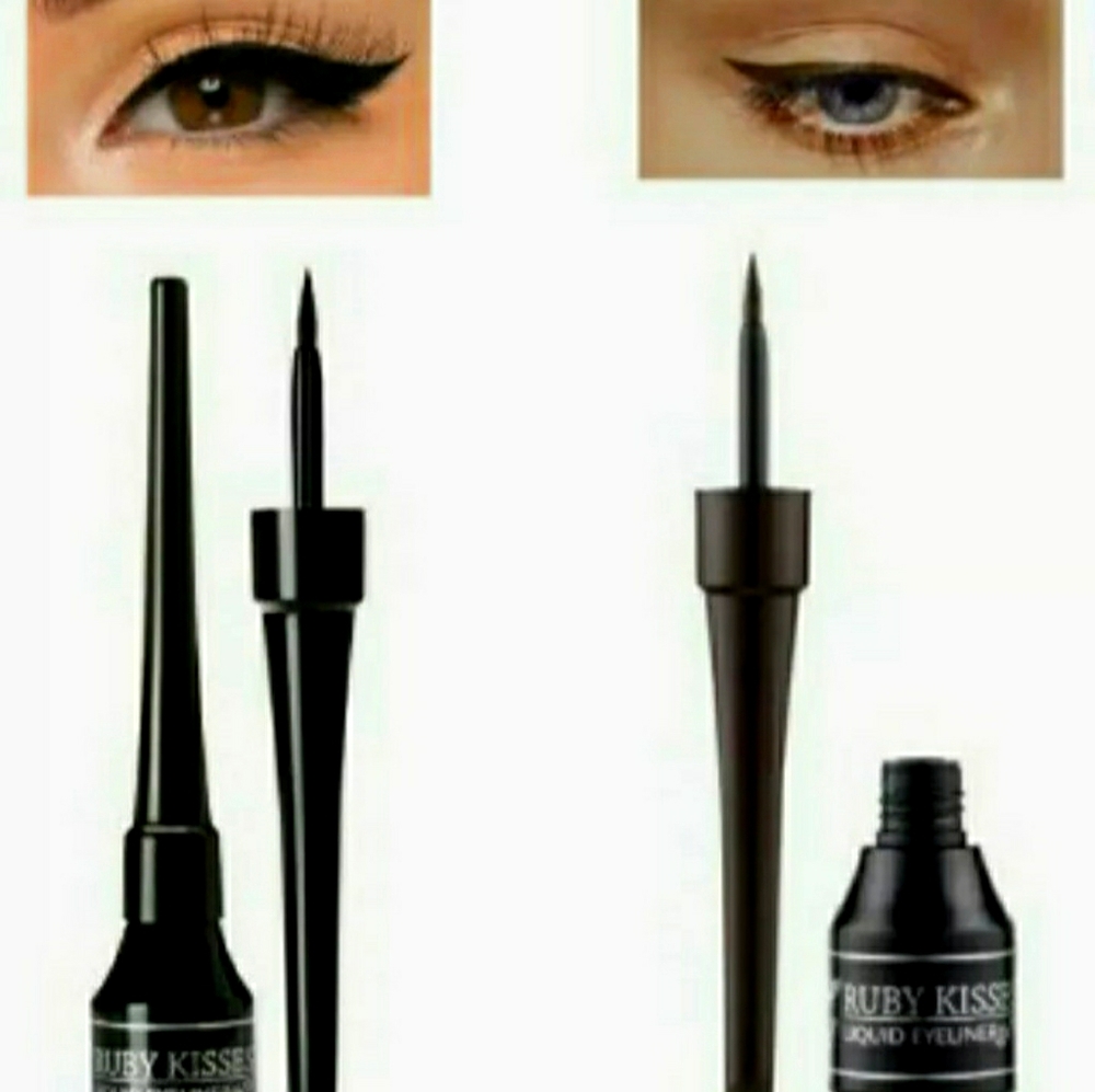 Ruby Kisses Liquid Eyeliner, Chocolate & Black